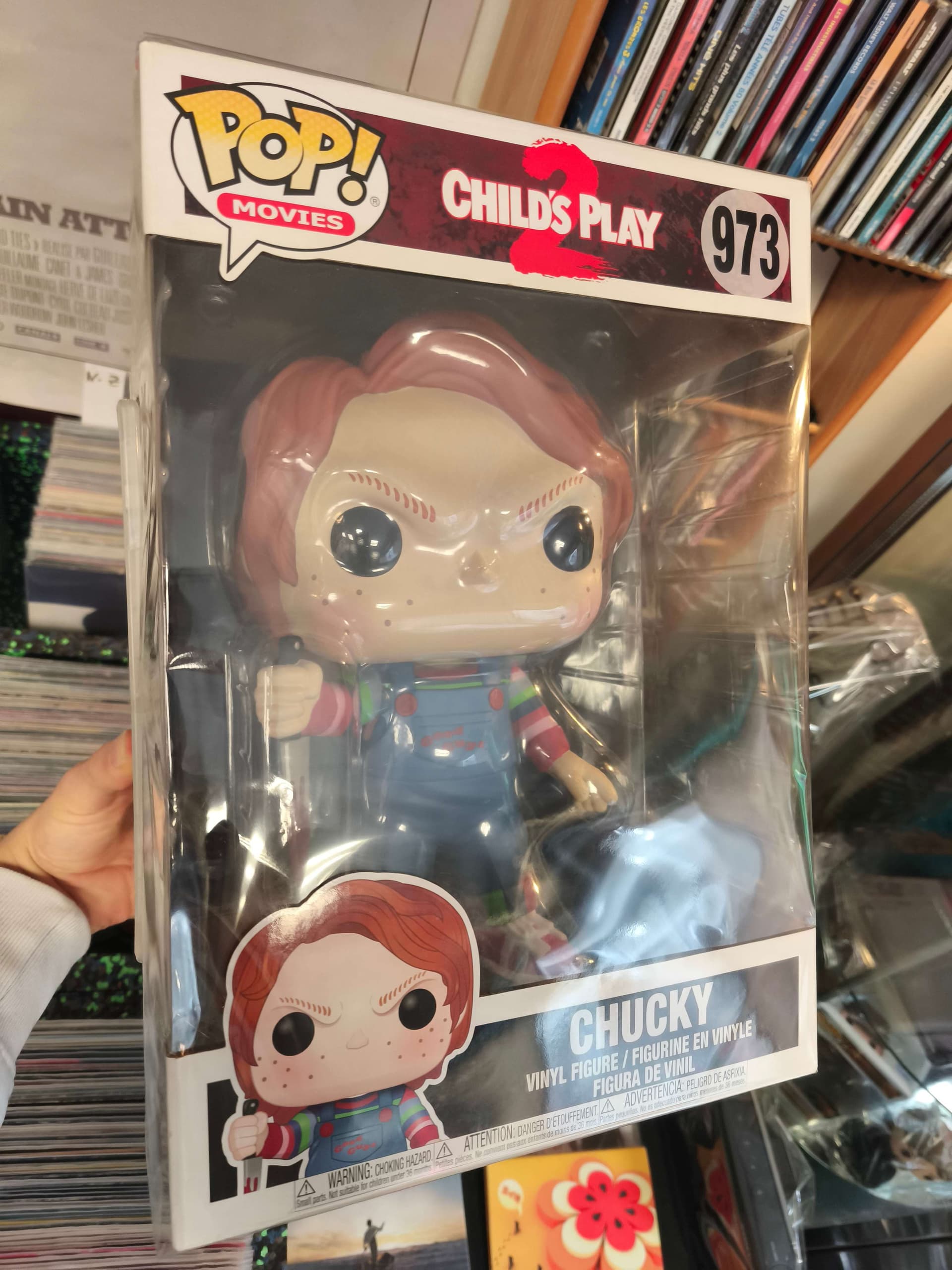 Funko Pop Chucky pres d'Amboise