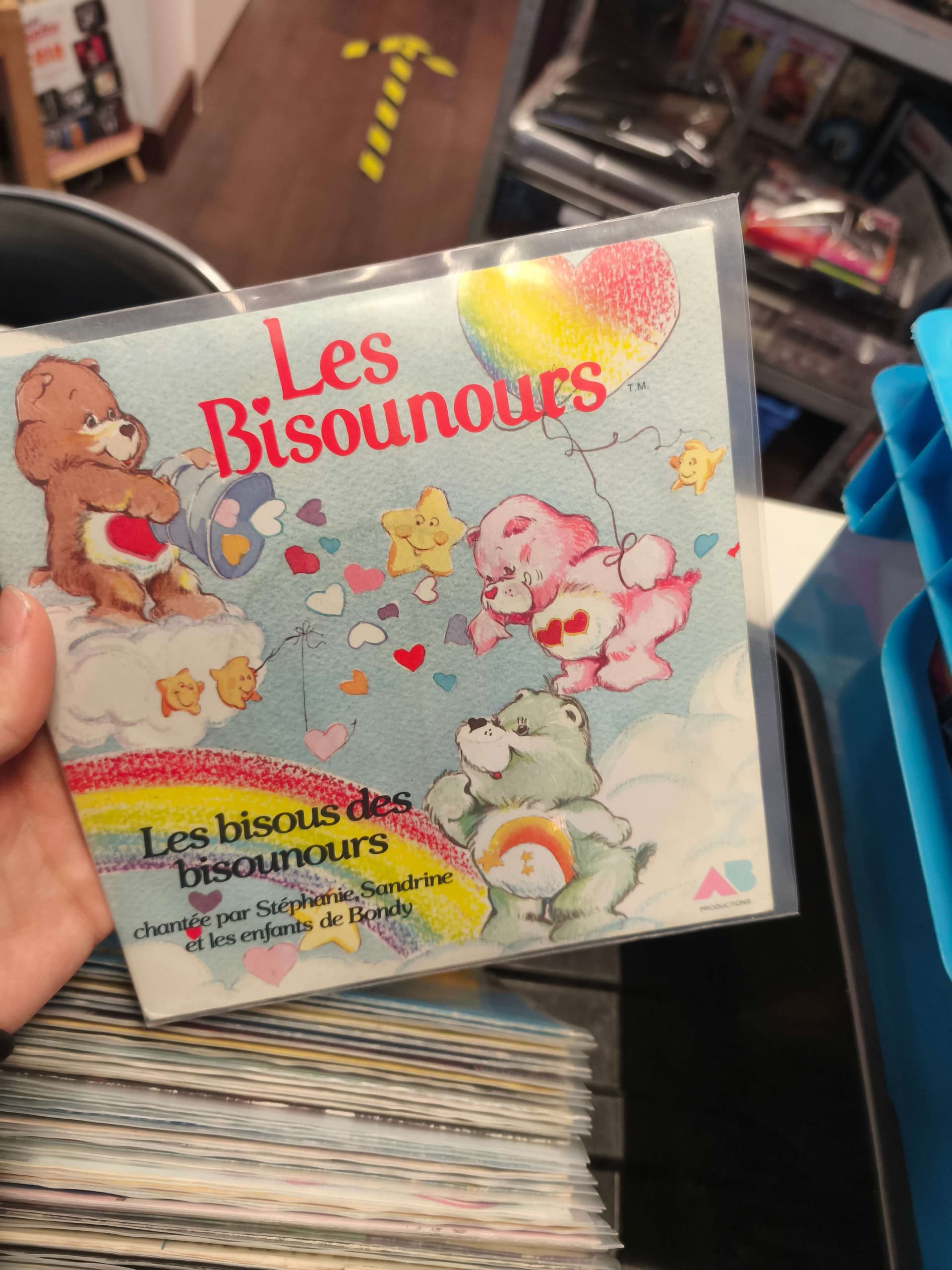 Vinyle Les Bisounours ann\u00e9es 80 pr\u00e8s d'Amboise