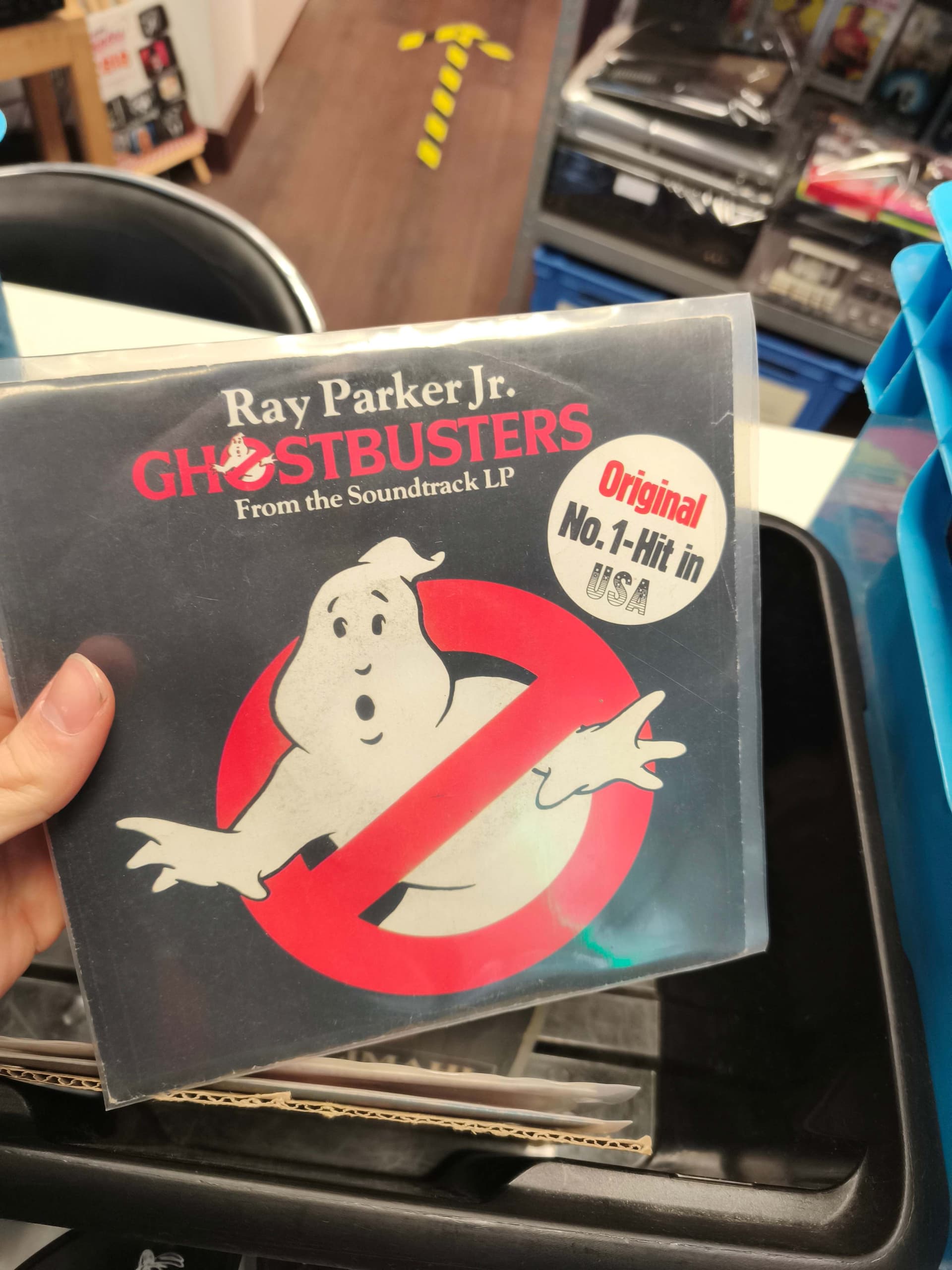 Vinyle Ghostbusters Ray Parker Jr pr\u00e8s d'Amboise