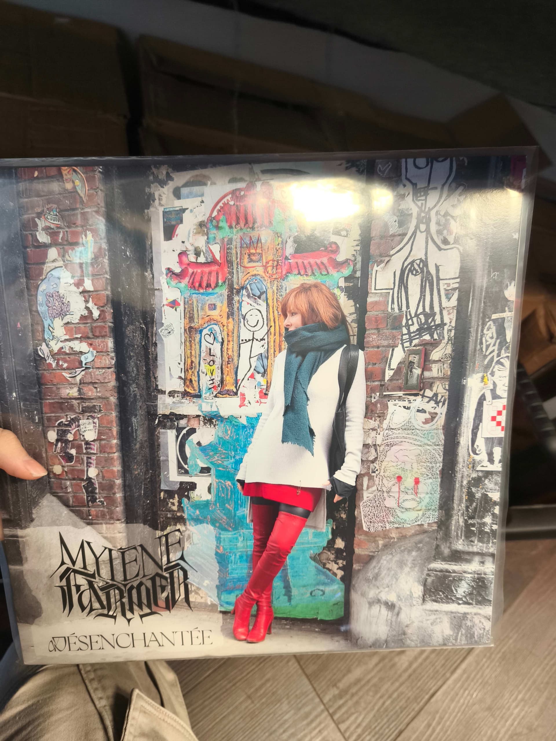 Vinyle Myl\u00e8ne Farmer collector pr\u00e8s d'Amboise