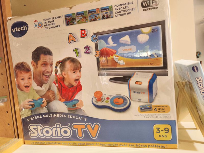 Console educative VTech Storio TV pour enfants de 3 a 9 ans